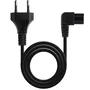 Nanocable Cable de Alimentación Acodado CEE7/16/M-C7/H Negro 3 m